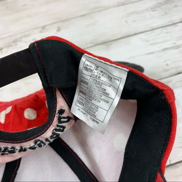 Disneyland Minnie Mouse Ears Polka Dot Red Hat - Picture 5 of 5